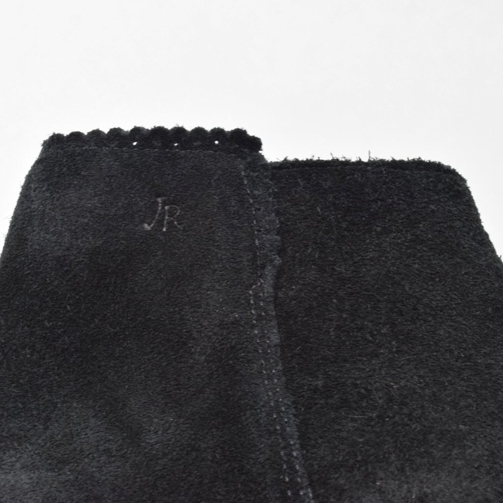 Jack Rogers Bailee Bootie Suede sz 7 Black Ankle Dark Academia - Picture 15 of 15